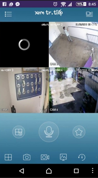 Quan sát trực tiếp trên điện thoại bằng ứng dụng KBVISION 