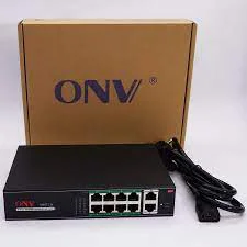 Switch POE ONV 8 Port Cấp Nguồn Qua Dây Mạng, 2 Port UPLink H1108PLS