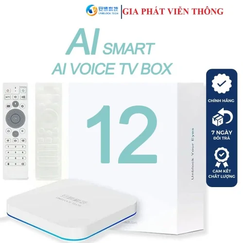 Ubox 12 Ram 4G Rom 64G Android Box Mới Nhất 2025 Xem Phim, Thể Thao, Truyền Hình Quốc Tế Miễn Phí