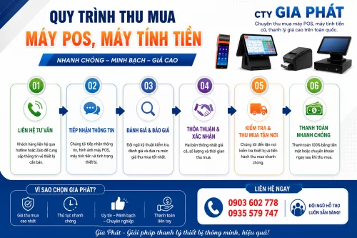 Dịch Vụ Thu Mua Máy POS, Máy Tính Tiền Củ Thanh Lý Giá Cao Long An